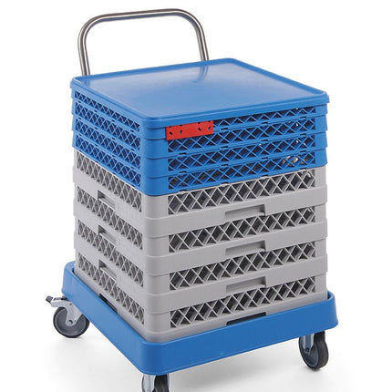 HENDI Trolley für Geschirrspülkörbe mit Griff – 575 × 545 × 920 mm – Produktansicht
