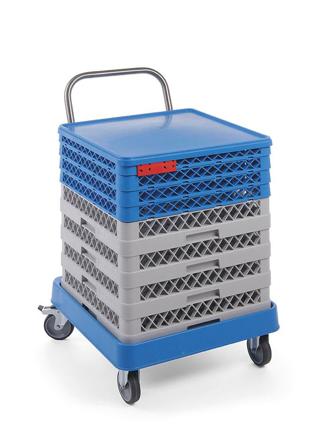 HENDI Trolley für Geschirrspülkörbe mit Griff – 575 × 545 × 920 mm – Produktansicht
