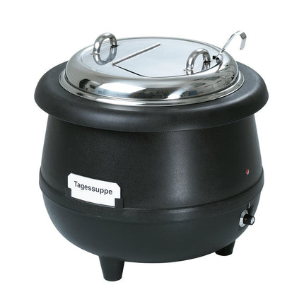 Suppentopf zum Warmhalten und Ausgeben von Suppen mit 10 Liter und 50 °C bis 95 °C für Buffet