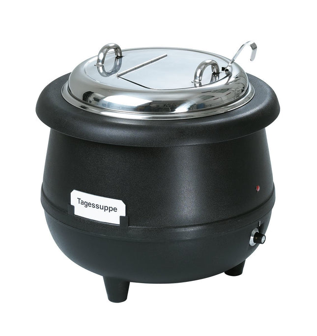 Suppentopf zum Warmhalten und Ausgeben von Suppen mit 10 Liter und 50 °C bis 95 °C für Buffet