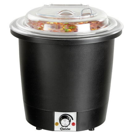 Suppentopf zum Warmhalten und Ausgeben von Suppen mit 10 Liter und 57 °C bis 84 °C für Buffet