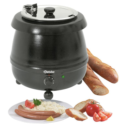 Partytopf zum Warmhalten von Suppen und Saucen mit 9 Liter und 30 °C bis 95 °C für Buffet