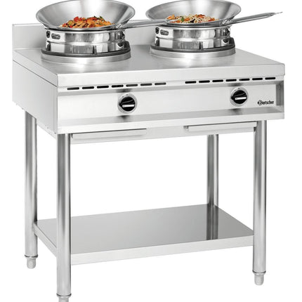 Bartscher Wok-Herd, 2 Brenner