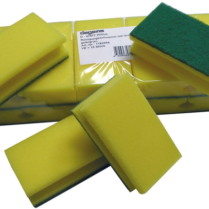 Schwamm Deliclean 150x90x43 gelb/grün BT=10ST
