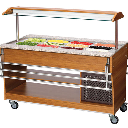 Tray slide, 1 piece, 4x 1/1 GN