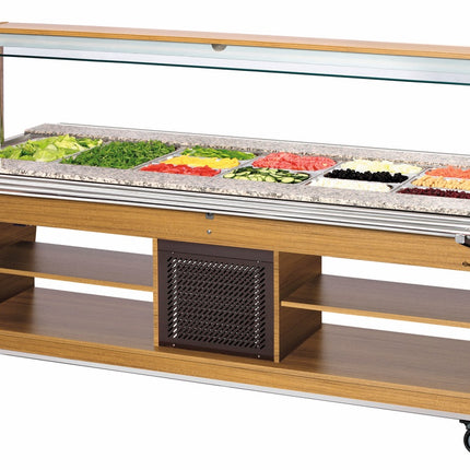 Bartscher Buffetwagen, kalt, 6x 1/1 GN