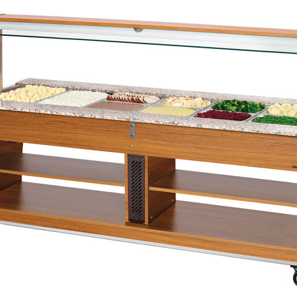 Buffetwagen, warm, 6x 1/1 GN