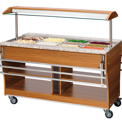 Bartscher Buffetwagen, warm, 4x 1/1GN