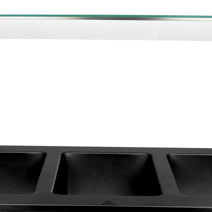 Saro Spuckschutzwand zum Bain Marie Trolley BTS-2 Edelstahl Glas