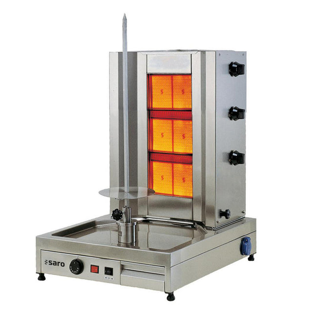 Saro Gas-Döner- / Gyrosgrill 3 Brenner Modell TILLA 3 Edelstahl