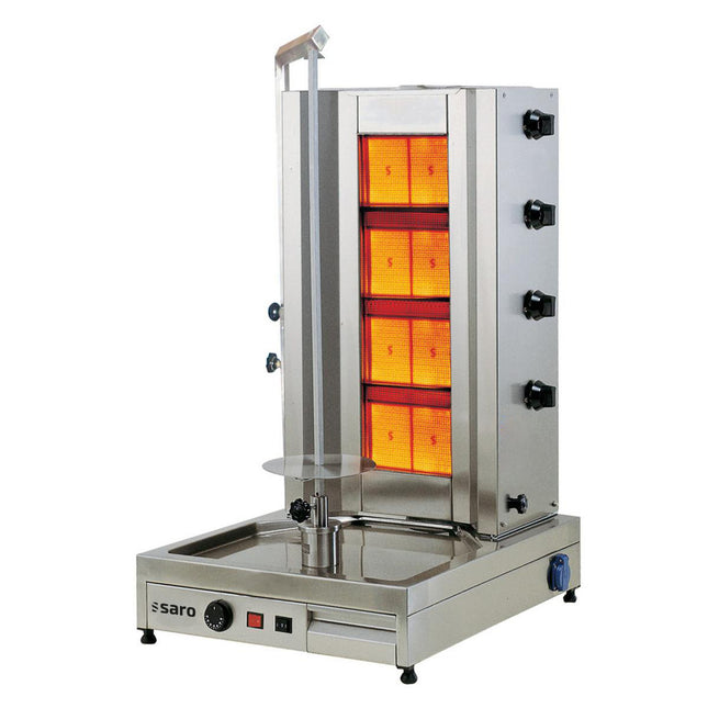 Saro Gas-Döner- / Gyrosgrill 4 Brenner Modell TILLA 4 Edelstahl