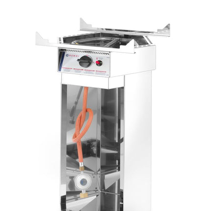 HENDI Gasgrill Fiesta 600 – 4.8 kW – 600 × 600 × 870 mm – weitere Produktansicht