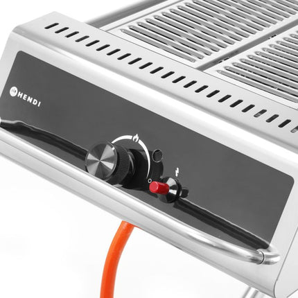 HENDI Gasgrill Xenon Pro – 7.5 kW – 1120 × 410 × 900 mm – weitere Produktansicht