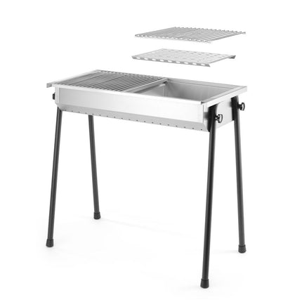 HENDI Holzkohlegrill Patio – 770 × 380 × 760 mm – weitere Produktansicht