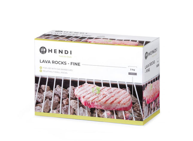 HENDI Lavasteine - fein – Box – Produktansicht