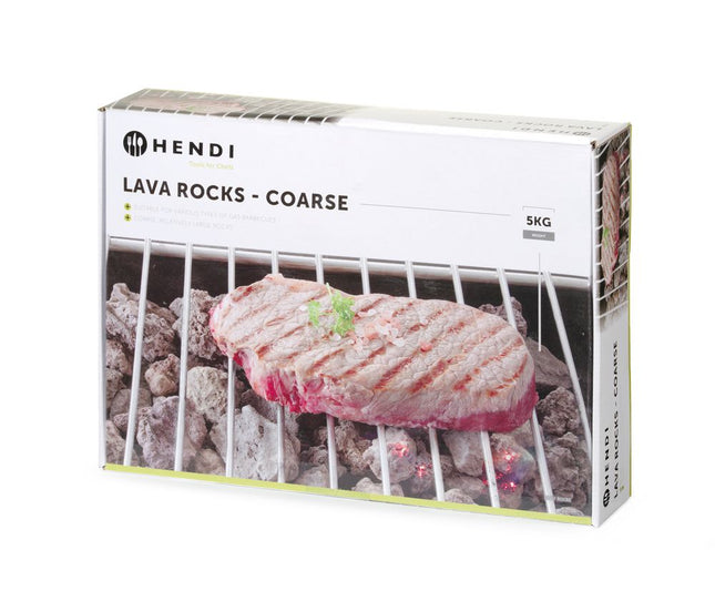 HENDI Lavasteine - grob – Box – 300 × 415 × 70 mm – Produktansicht