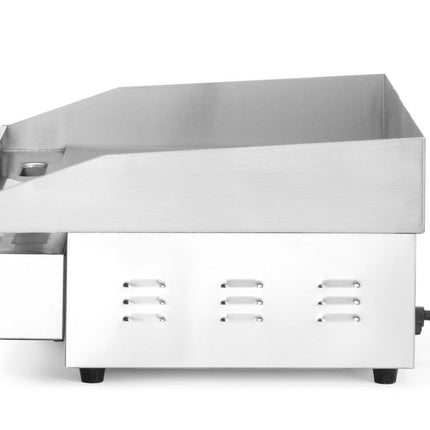 HENDI Gerillte Grillplatte – Budget Line – 230 V / 3000 W – 550 × 430 × H 240 mm – Detailansicht