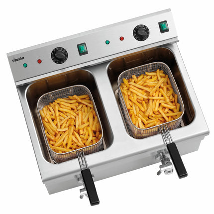 Bartscher Induktions-Fritteuse 2x8L Plus