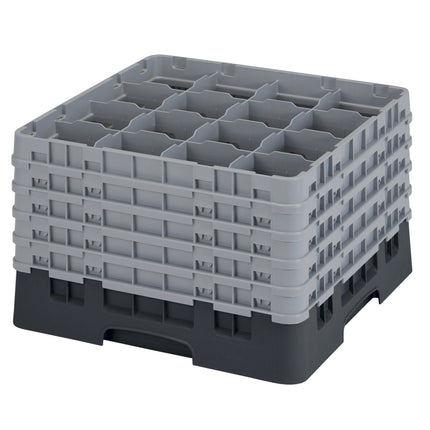 Cambro Camrack® 16-Fächer - Spülkorb mit 5 Extender 500 x 500 x 308 mm - 16S1058110