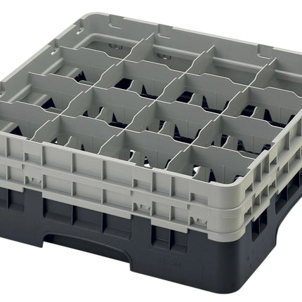 Cambro Camrack® 16-Fächer - Spülkorb mit 2 Extender 500 x 500 x 184 mm - 16S534110