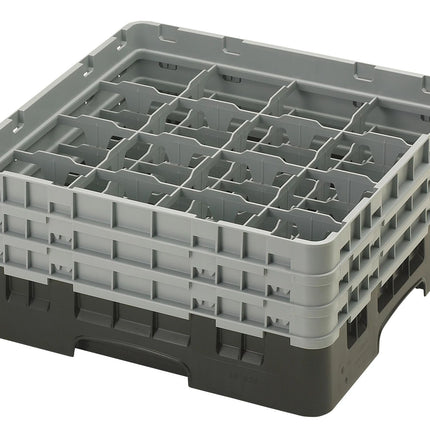 Cambro Camrack® 16-Fächer - Spülkorb mit 3 Extender 500 x 500 x 225 mm - 16S638110