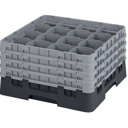 Cambro Camrack® 16-Fächer - Spülkorb mit 4 Extender 500 x 500 x 267 mm - 16S900110