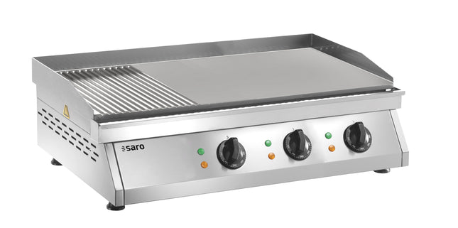 Saro Griddleplatte (gerillt + glatt) Modell FRY TOP GH 760 R 9 kW