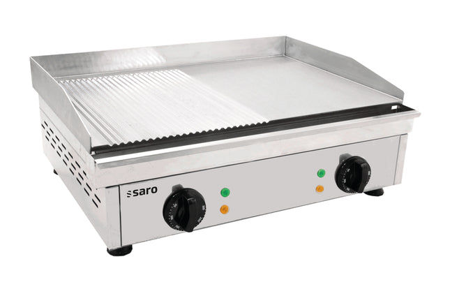 Saro Griddleplatte (gerillt + glatt) Modell FRY TOP GM 610 M 3.5 kW