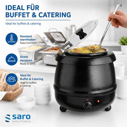Saro Suppen- und Thekenkessel Modell SKZ-12 - Produktinformationen und Vorteile 1