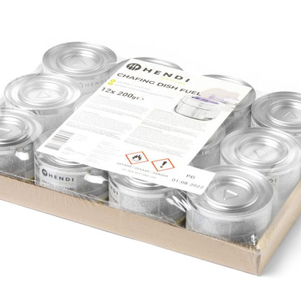 HENDI Chafing Dish Brennpaste – 12 Stück – weitere Produktansicht