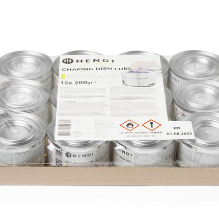 HENDI Chafing Dish Brennpaste – 12 Stück – Produktansicht