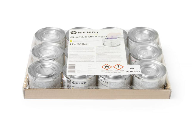 HENDI Chafing Dish Brennpaste – 12 Stück – Produktansicht