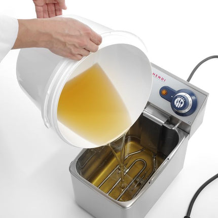 HENDI Eimer – Druck- / Beschriftungsbereich: 810 × 155 mm – 11.3 l – Weiß – Ø 300 × H 230 mm – weitere Produktansicht
