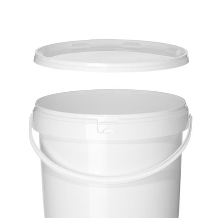 HENDI Eimer – Druck- / Beschriftungsbereich: 810 × 155 mm – 11.3 l – Weiß – Ø 300 × H 230 mm – weitere Produktansicht