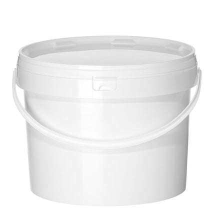 HENDI Eimer – Druck- / Beschriftungsbereich: 810 × 155 mm – 11.3 l – Weiß – Ø 300 × H 230 mm – Produktansicht