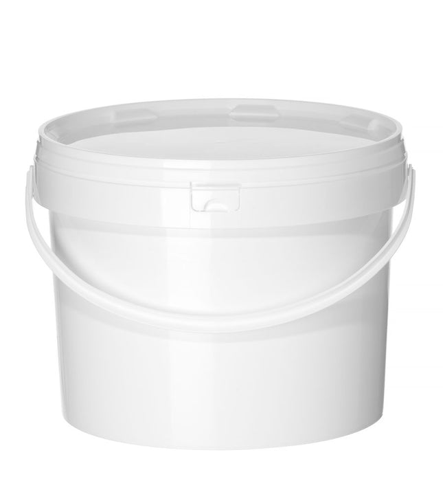 HENDI Eimer – Druck- / Beschriftungsbereich: 810 × 155 mm – 11.3 l – Weiß – Ø 300 × H 230 mm – Produktansicht