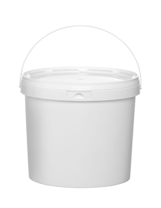HENDI Eimer – 5 – 8 l – Weiß – Druck-/Beschriftungsbereich: 645 × 160 mm – Ø 260 × H 195 mm  – Produktansicht