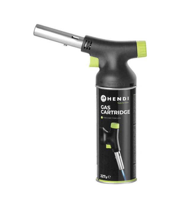 HENDI Jet Crème-Brûlée-Brenner - Set mit Kartusche – designed by Robert Bronwasser – 175 × 68 × 260 mm – Produktansicht