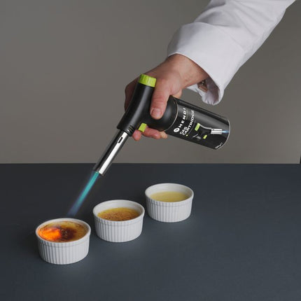 HENDI Jet Crème-Brûlée-Brenner - Set mit Kartusche – designed by Robert Bronwasser – 175 × 68 × 260 mm – weitere Produktansicht