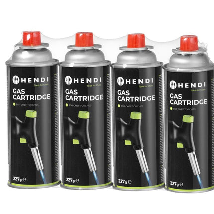 HENDI Flüssiggas-Kartuschen (LPG) – Ø 68 × H 190 mm – 28 Stück (7 × 4) – weitere Produktansicht