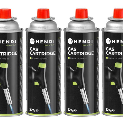 HENDI Flüssiggas-Kartuschen (LPG) – Ø 68 × H 190 mm – 28 Stück (7 × 4) – Produktansicht