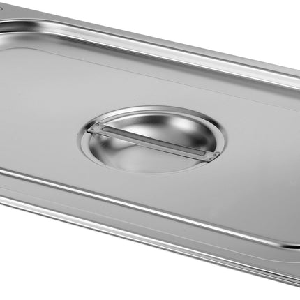 Saro TOP LINE GN-Deckel mit Löffelaussparung aus Edelstahl