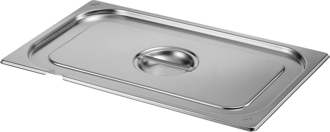 Saro TOP LINE GN-Deckel mit Löffelaussparung aus Edelstahl