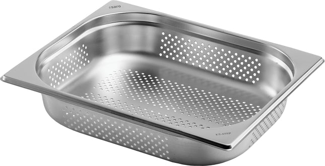 Saro TOP LINE GN-Behälter 1/2 GN perforiert aus Edelstahl