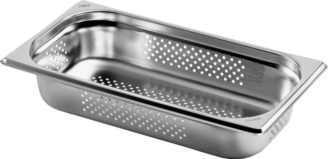 Saro TOP LINE GN-Behälter 1/3 GN perforiert aus Edelstahl