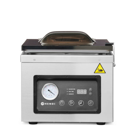 HENDI Vakuumkammer-Verpackungsmaschine – Profi Line – Dichtungsband: 300 mm – 230 V / 950 W – 367 × 425 × 364 mm – Produktansicht
