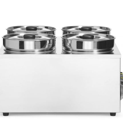 HENDI Thermosystem –  vierfach – 16 l – 230 V / 800 W – 506 × 509 × H 298 mm – Detailansicht