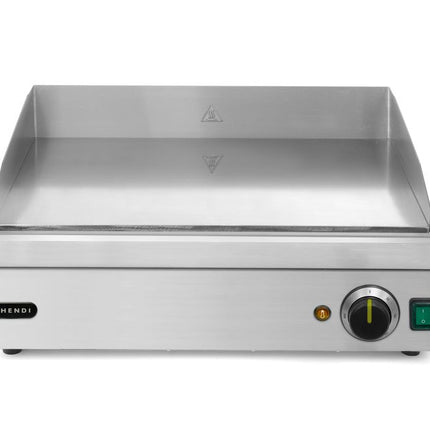 HENDI Grillplatte – flach – Profi Line – glatte Ausführung – 230 V / 2400 W – 527 × 404 × 233 mm – weitere Produktansicht