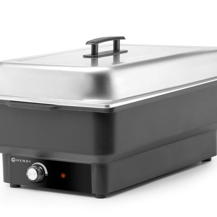HENDI Chafing Dish Tellano – elektrisch – Kitchen Line – GN 1 / 1 – 9 l – 230 V / 900 W – 575 × 349 × 278 mm – weitere Produktansicht