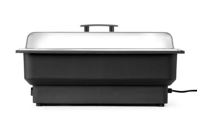 HENDI Chafing Dish Tellano – elektrisch – Kitchen Line – GN 1 / 1 – 9 l – 230 V / 900 W – 575 × 349 × 278 mm – Produktansicht
